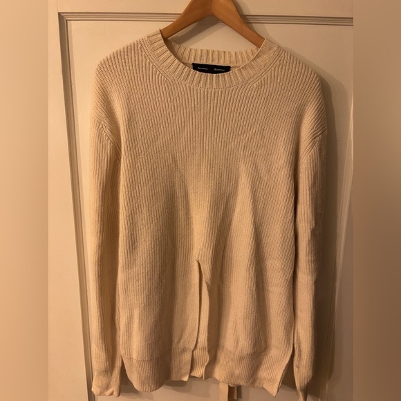 Proenza Schouler Sweaters - Women’s Proenza Schouler ribbed cream sweater size small. Merino/silk/cashmere.